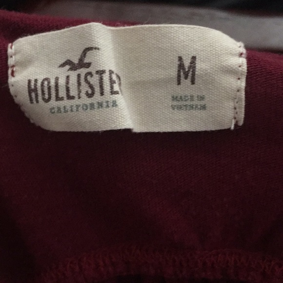 Burgundy women’s cross back tank top - Picture 3 of 3